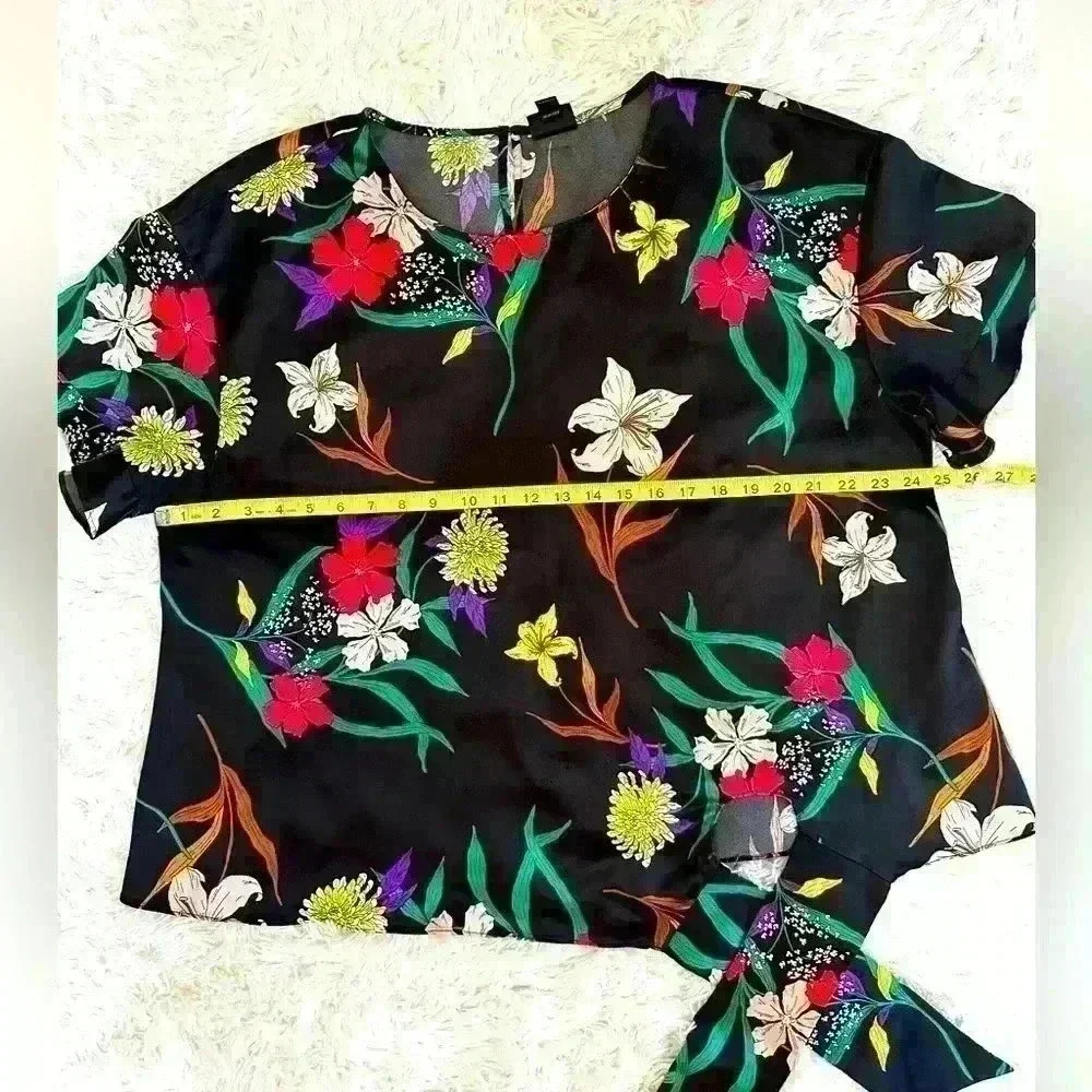 Worthington Floral Blouse (H10) - Picture 11 of 12